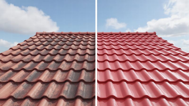 Tile Roof Cleaning detail