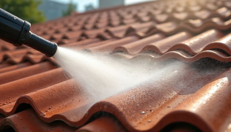 Tile Roof Cleaning detail