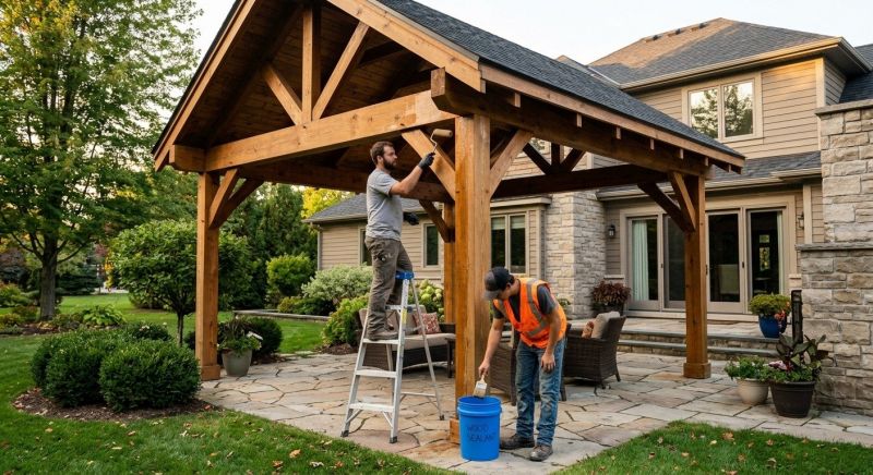 Gazebo Sealing in Puyallup, WA